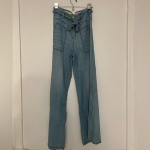 Anthropologie Wide Leg Denim